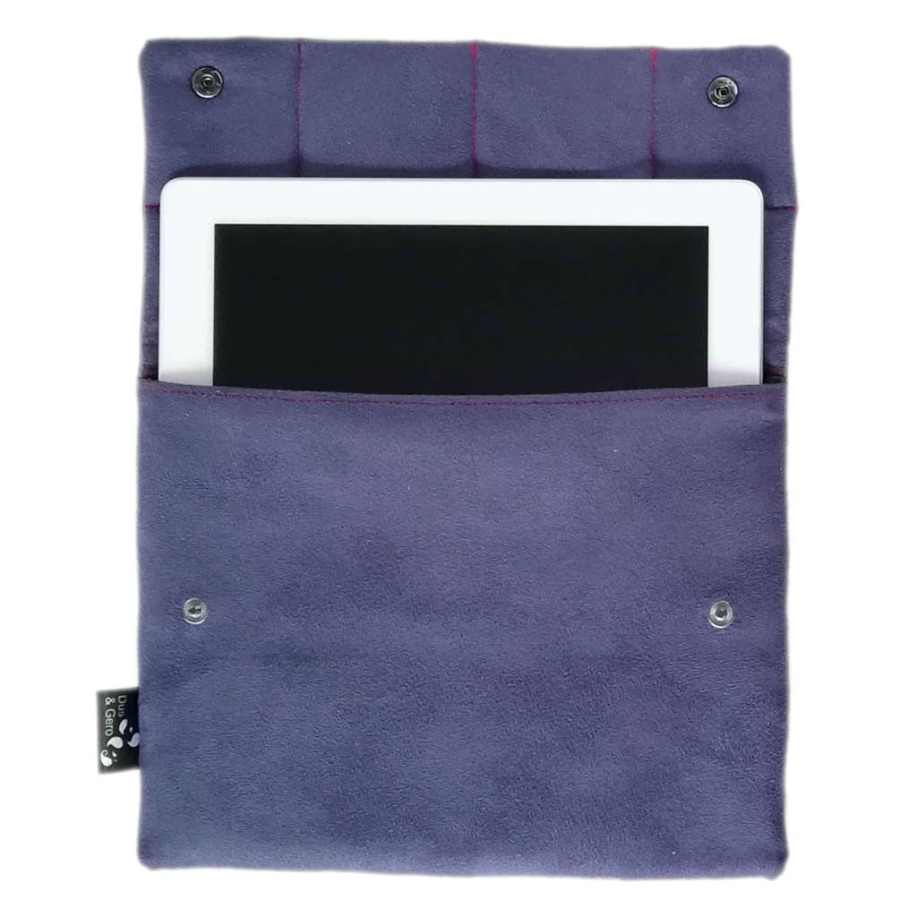 Pochette tablette Simili cuir bleu Suédine – Dus & Gero, Sacs Mode Déco