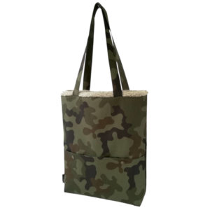 tote bag militaire camouflage dus and gero sac fourre tout cabas made in france fourrure mouton vegan artisan