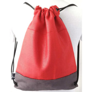 sac a dos toile huilee vegan made in france fait main dus and gero sac boule orange rouge